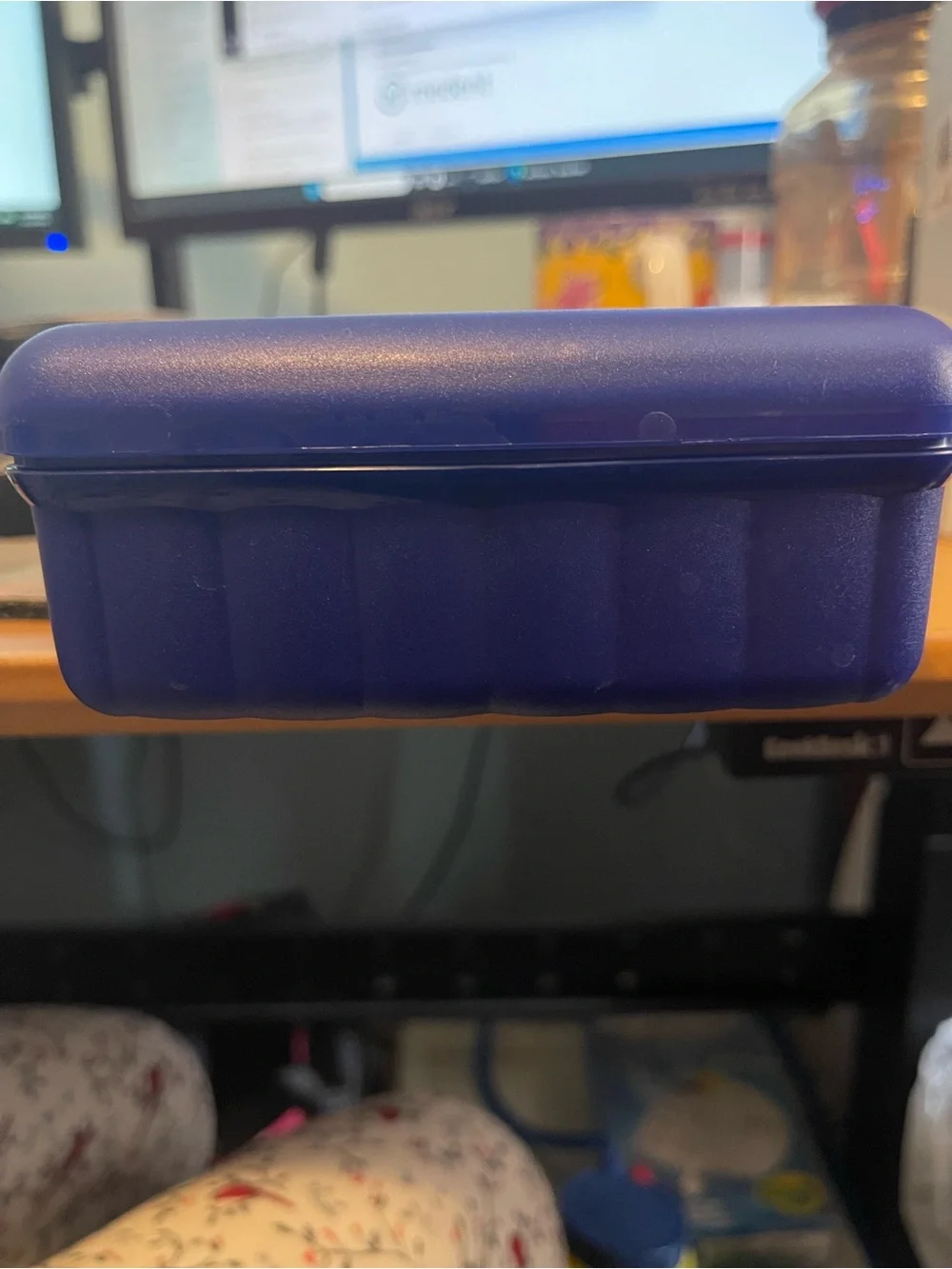 Tupperware Deep Blue Multi-Compartment Organizer